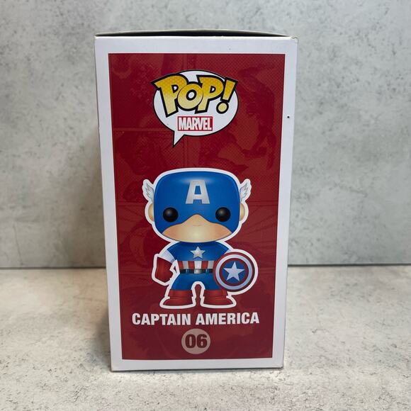 Funko Pop! Captain America 06 2011 Pre-Owned - Good in box - Picture 4 of 7